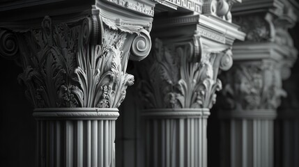 Classic Columns Architectural Detail