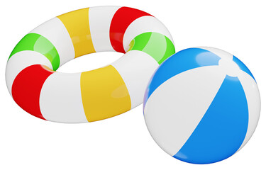 3D_浮き輪_ビーチボール © 四ッ谷