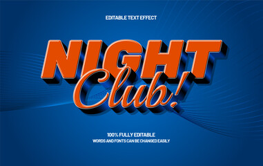 Night Club Editable Text Effect &ndash; Modern Neon Typography for Party, DJ, and Festival Design
