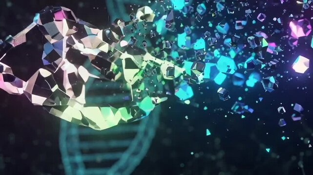 DNA double helix structure model 1.