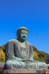 Great Buddha statue in Japan.  Kamakura Daibutsu
