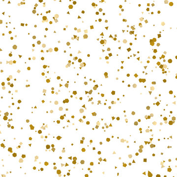Abstract Gold Confetti Pattern Background for Design and Craft Projects