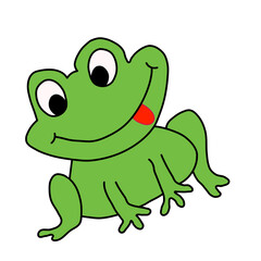 Obraz premium cartoon frog cartoon