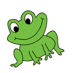green frog cartoon