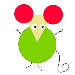 Vactor illustration funny cartoon rat