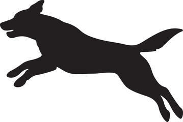 A black silhouette of a beaver swimming in wavy water © Razuwana