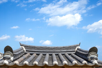 The roof of Gyeongju Munhosa Temple