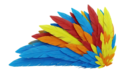 Colorful Abstract Feather Arrangement