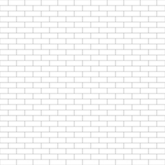 Seamless Brick Pattern Background in Minimal Line Style