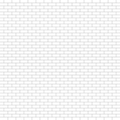 Seamless Brick Pattern Background in Minimal Line Style