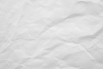 Obraz premium Blank white wrinkled crumpled paper sheet texture background