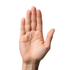 Male Hand Stop Gesture Isolated
