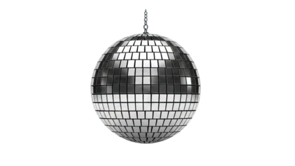 Disco Ball Hanging on a Chain