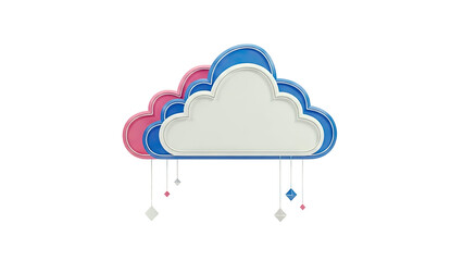 Layered Cloud Shapes with Geometric Danglers