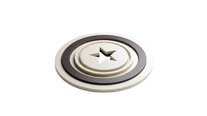 Abstract Star Screw Head Design