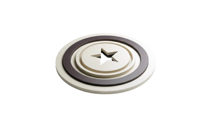 Abstract Star Screw Head Design