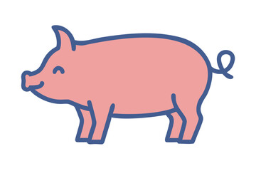 Fototapeta premium cute pig