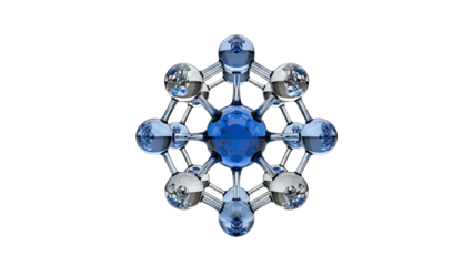 Abstract 3D Molecule Model