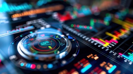 High-Tech Data Visualization with Interactive Graphs and Charts for Analytics and Forecasting Applications in a Digital Environment