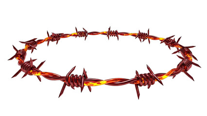 Fiery Barbed Wire Circle