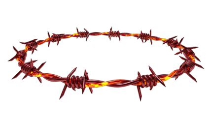 Fiery Barbed Wire Circle