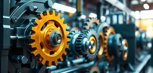 Efficient workflow, automated processes, cogs and gears interlock,  workflow,  success