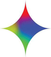 Obraz premium Modern clorful geometric icon. Beautiful Icon