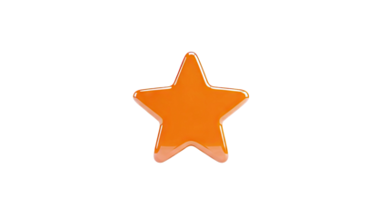 Glossy Orange Star