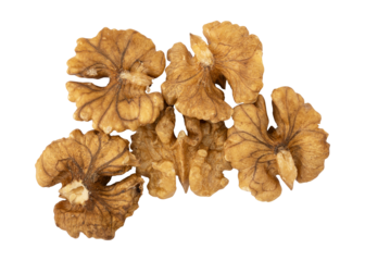 Walnuts or akhrot isolated on transparent background	