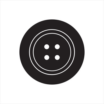 button stencil icon vector illustration