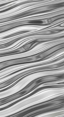 Flowing wave pattern rendered with metallic silver material creating a continuous texture