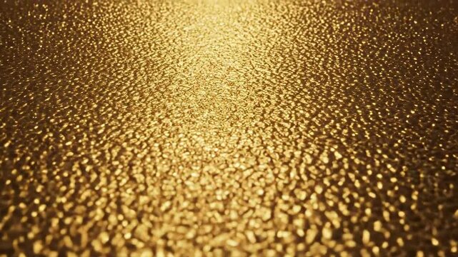 Abstract golden texture background with a shimmering, reflective surface, ideal for luxury designs.