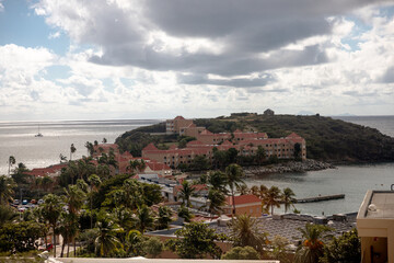 Views along the shores in St. Maarten, a famous destination for sunbathing, swimming, and plane spotting.
