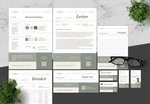 Green And Black Brand Guidelines Skincare