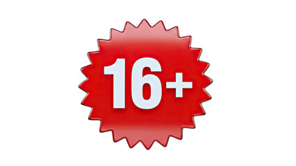 16+ Red Badge