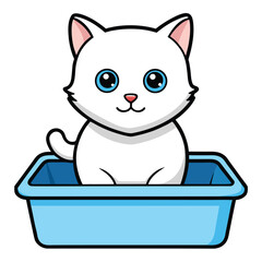 cat with a cup of coffee