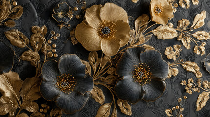 Fototapeta premium Luxurious Flowers Background Wallpaper