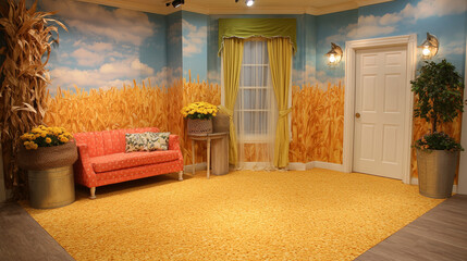 Corn-Inspired Room Background Wallpaper