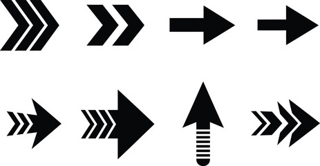 Set of directional arrows Vector