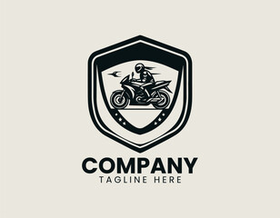 domestic luwei shield motorbike black vector logo illustrator