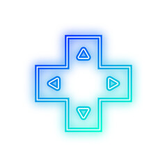Obraz premium neon controller button