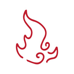 Fototapeta premium hand drawn fire