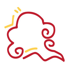 Obraz premium hand drawn cloud