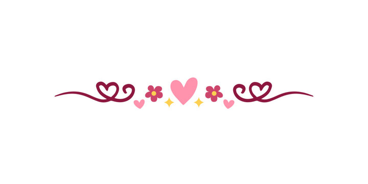 cute heart border