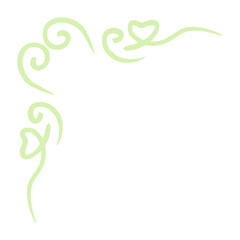 heart swirl corner