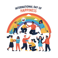 International Day of Happiness illustration