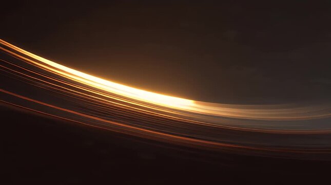 Saturn Ring Closeup with Golden Light.