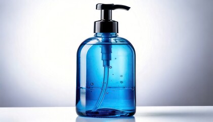 Blue Liquid Soap Dispenser - Cleanliness and Hygiene in a Bottle.