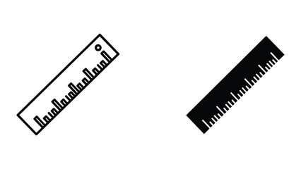 Fototapeta premium Rulers illustration with measurement markings