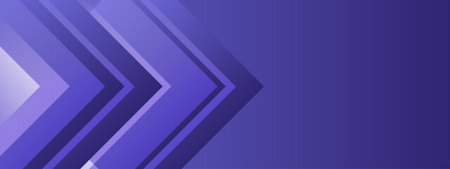 Obraz premium Minimalist blue background featuring sharp geometric chevron arrows pointing to the right symbolizing progress and direction